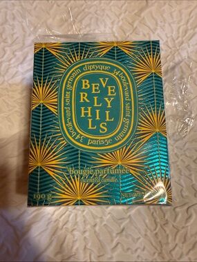 diptyque Beverly Hills Candle in Teal and Gold